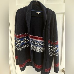 Fair isle wrap cardigan size medium